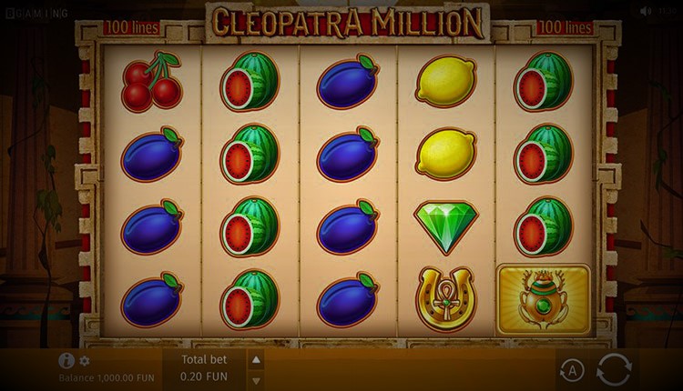 Cleopatra million slot machine gameplay